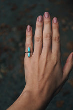 Load image into Gallery viewer, Lone Mountain Turquoise Double-Stone Ring - Size 5.25 & MTS
