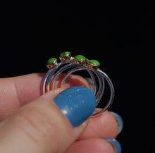 Load image into Gallery viewer, Sonoran Gold Stackers w/ 14k Yellow Gold Bezel Cup