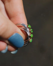 Load image into Gallery viewer, Sonoran Gold Stackers w/ 14k Yellow Gold Bezel Cup