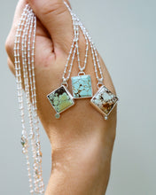 Load image into Gallery viewer, Square Turquoise Necklace
