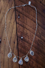 Load image into Gallery viewer, Five-Stone Labradorite Necklace