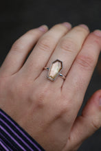 Load image into Gallery viewer, Glitter Glass Coffin Ring - Size 7.5
