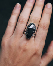 Load image into Gallery viewer, Chunky White Buffalo Coffin Ring - Size 7
