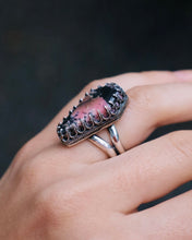 Load image into Gallery viewer, Chunky Rhodonite Coffin Ring - Size 6
