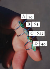 Load image into Gallery viewer, Dainty Sterling Opal Stacker Ring
