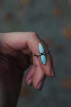 Load image into Gallery viewer, Lone Mountain Turquoise Double-Stone Ring - Size 5.25 &amp; MTS
