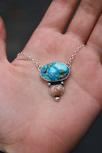 Load image into Gallery viewer, Chunky Turquoise &amp; Fire Opal Necklace I
