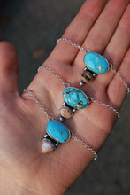 Load image into Gallery viewer, Chunky Turquoise &amp; Fire Opal Necklace I
