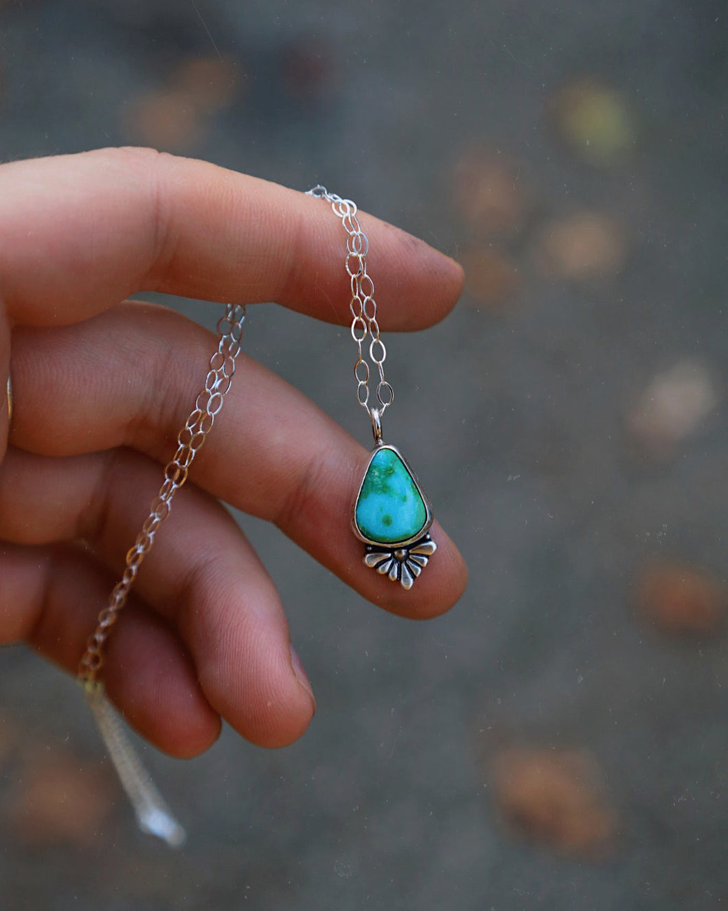 Sonoran Mountain Necklace w/ Sterling Detail *slightly asymmetrical*