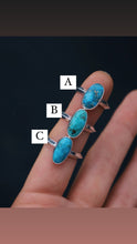 Load image into Gallery viewer, Candeleria Turquoise Triangle Band Ring
