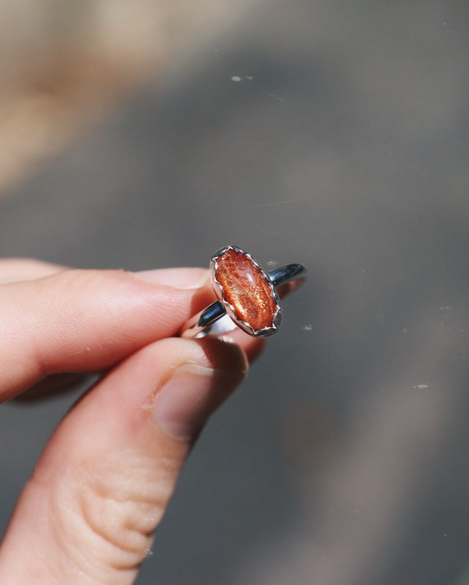 Sunstone Ring - Size 6.5
