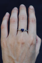 Load image into Gallery viewer, Lapis Lazuli Twisted Heart Ring
