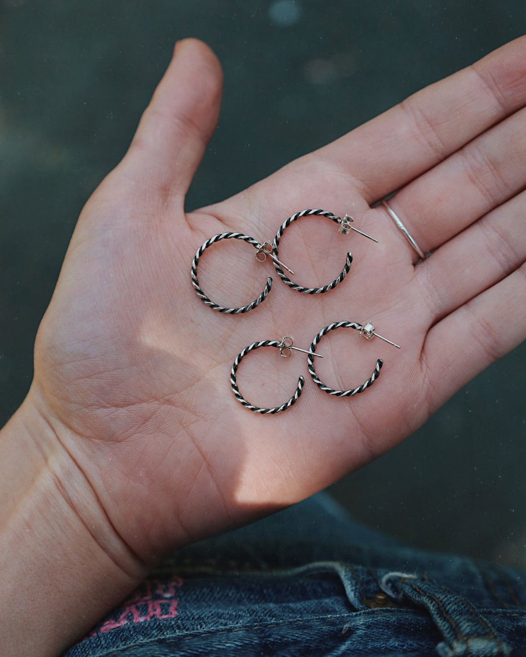 Twisted Wire Hoops