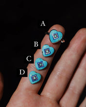 Load image into Gallery viewer, Inlaid Turquoise Heart Ring
