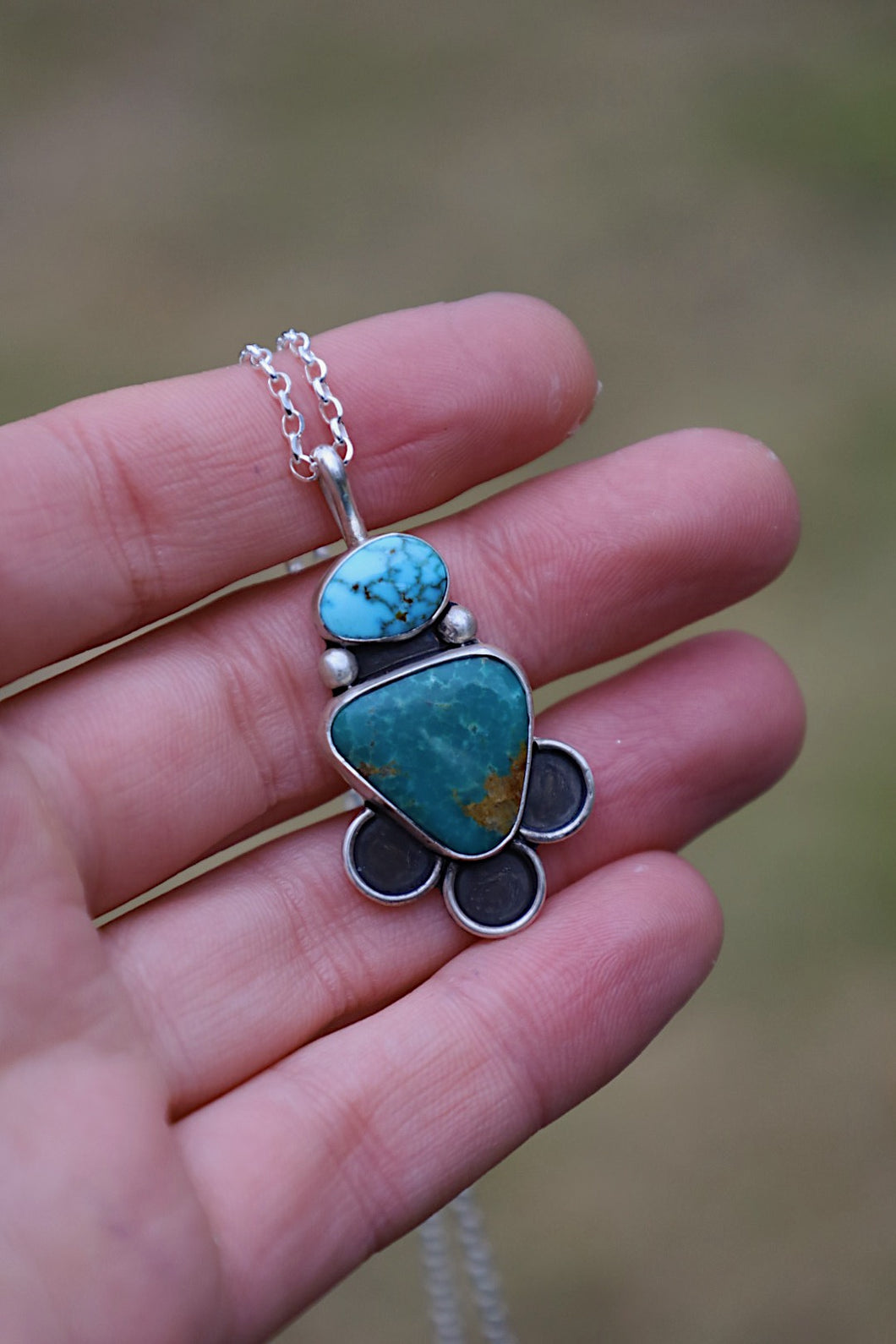 Two-Stone Turquoise Necklace