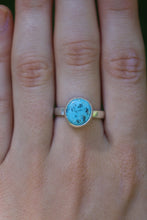 Load image into Gallery viewer, Rough Cut Kingman Turquoise Ring - Size 8.5
