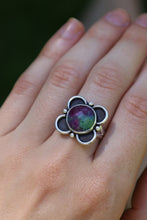 Load image into Gallery viewer, Faceted Ruby in Zoisite Ring - Size 7.75
