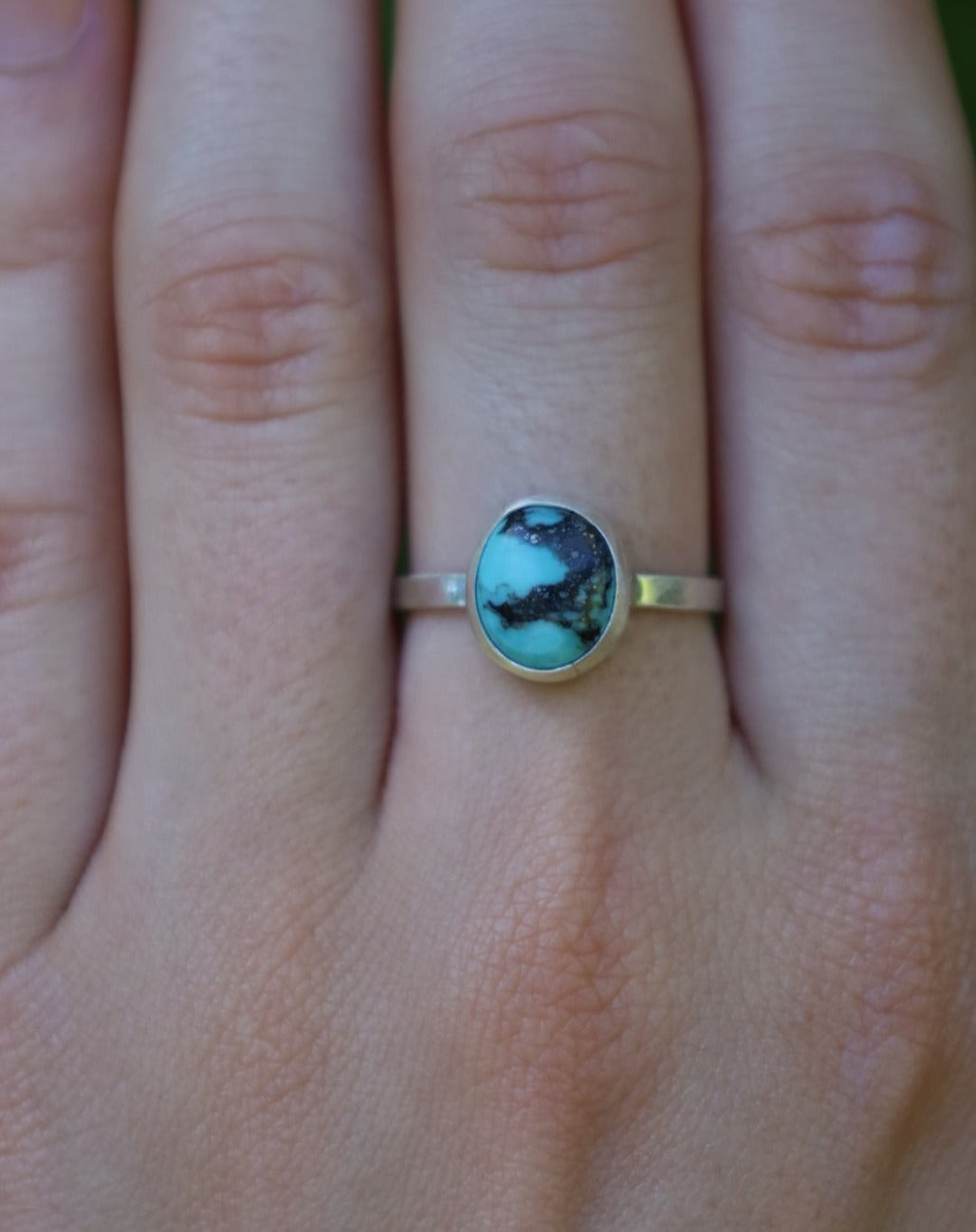 Kingman Turquoise Ring - Size 8.25