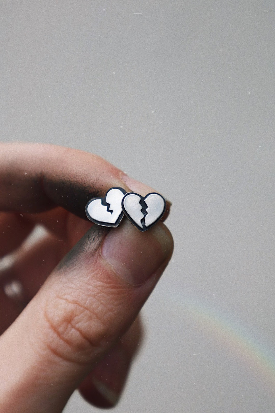 Broken Heart Studs