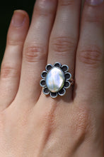 Load image into Gallery viewer, Abalone Shell Flower Power Ring - Size 8.5
